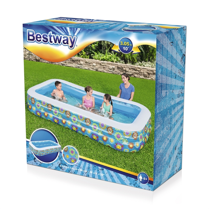 PISCINA INFLABLE DE VINIL 120"X72"X22" BESTWAY 54121