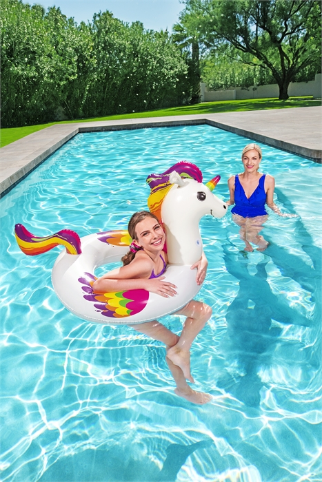 FLOTADOR INFLABLE REDONDO 47"X36" DISEÑO UNICORNIO BESTWAY 36159 