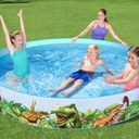 PISCINA DE PARED RIGIDA PVC 8'X18" DISEÑO DINOSAURIOS BESTWAY 55001 