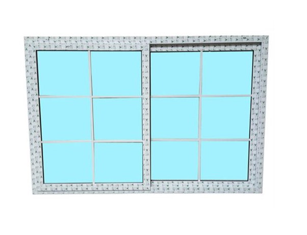 VENTANA CORREDIZA CUADRICULADA UPVC 1.8 X 1.2 METROS VENTO BLANCO