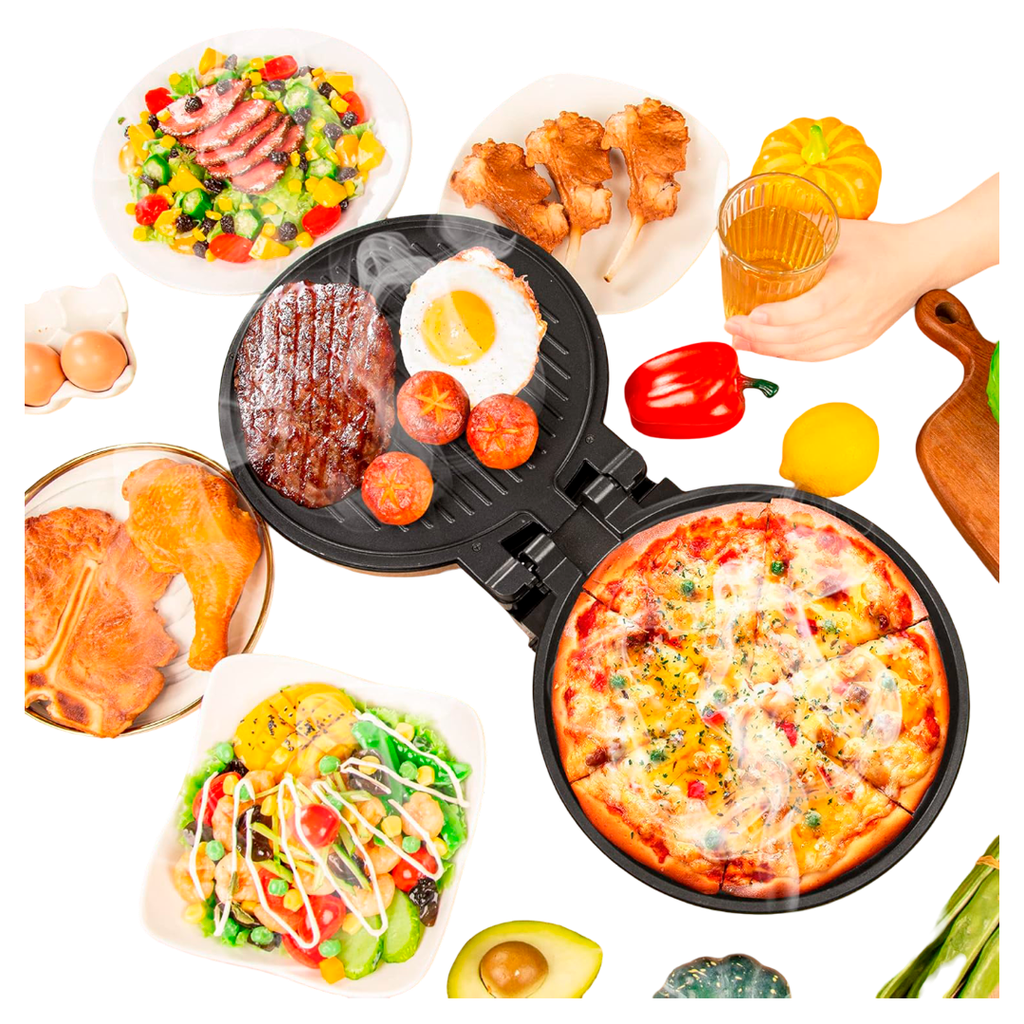 PIZZERA ELECTRICA ANTIADHERENTE DECAKILA KUEC014W NEGRO