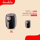 FREIDORA DE AIRE 2 LITROS DECAKILA KUEC010B NEGRO