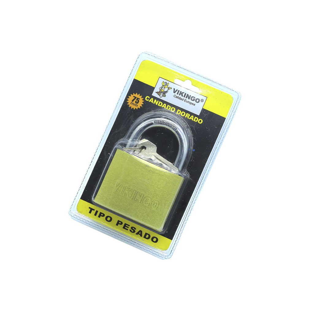 Candado dorado 75mm vikingo 8/bp75* brlister