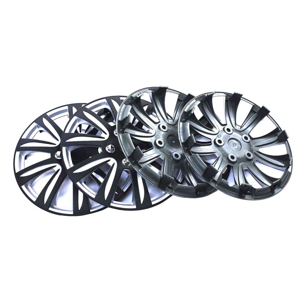 Copas carro rin 16 para carro 508136s plata / negro