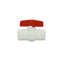 Valvula balin 1/2" pvc sin rosca ht1655