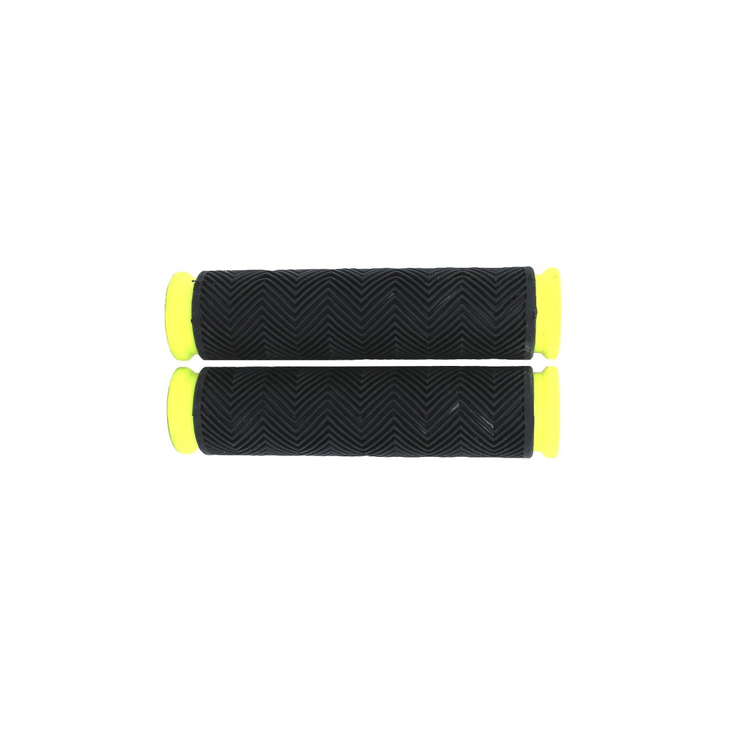 Guante bici 120mm hule negra/amarillo/verde