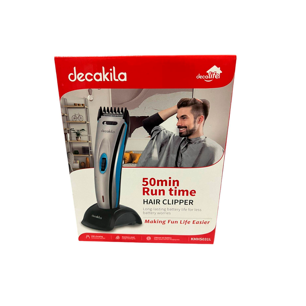 Rasuradora inalambrica acero inoxidable decakila kmhs031l negro y azul