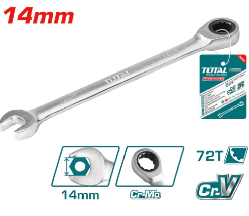 Llave Mixta Con Ratche 14Mm Total Tcspar141