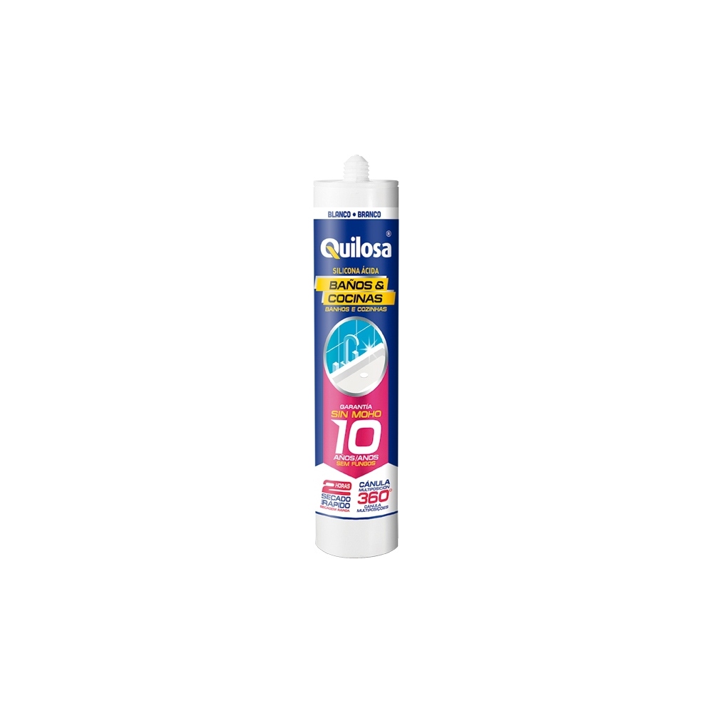 Sellador Adhesivo 280Ml Para Baño Quilosa Transparente