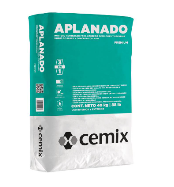 Aplanado Para Pared 40Kg Cemix Blanco