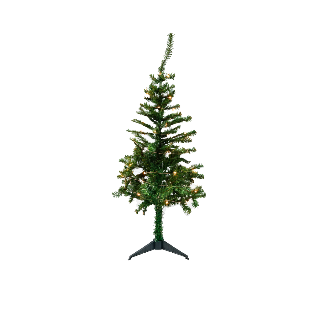 Arbol De Navidad 4' 186T/2" Economico Base Plastico Verde