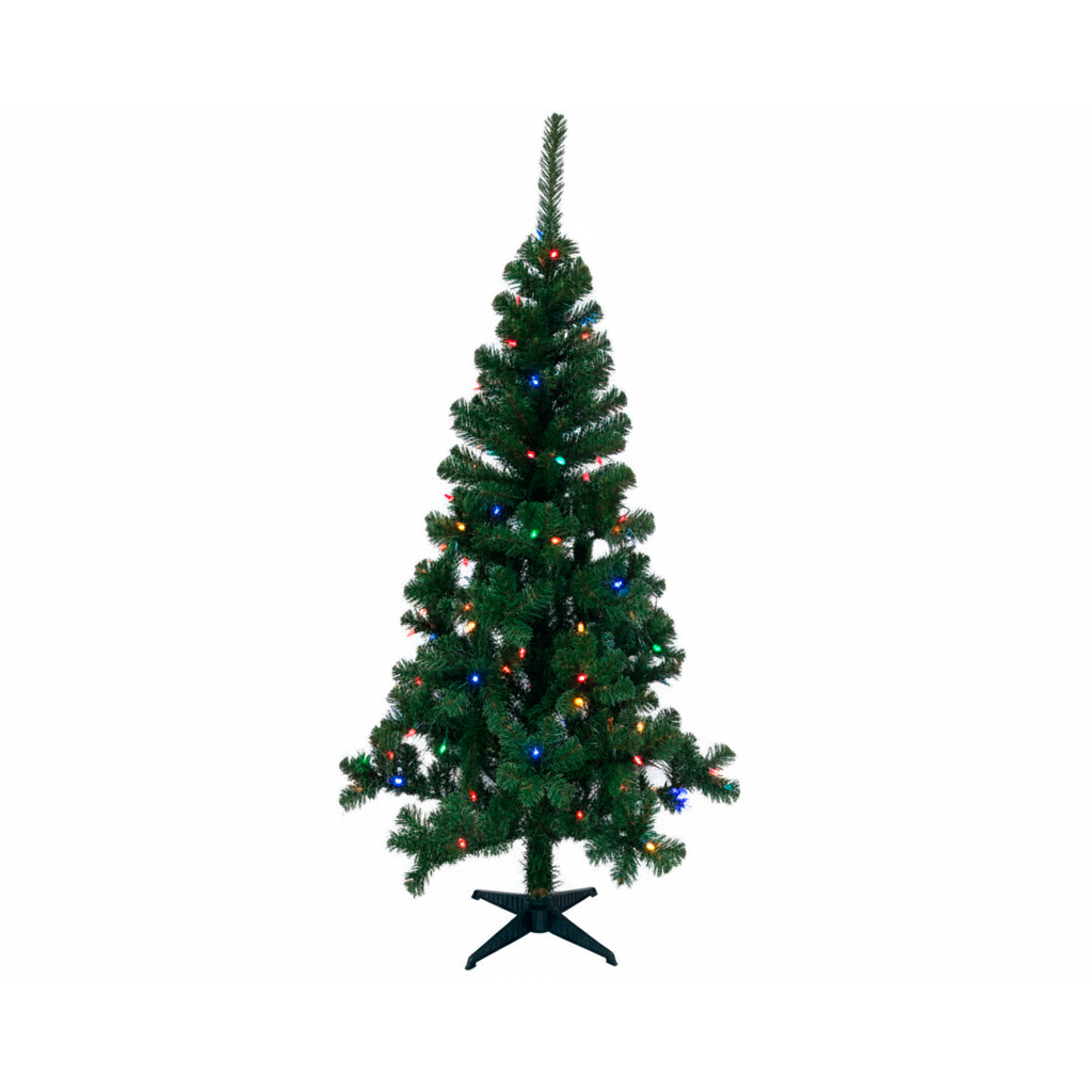 Arbol De Navidad 6' 400T/2.5" Economico Base Plastica Verde