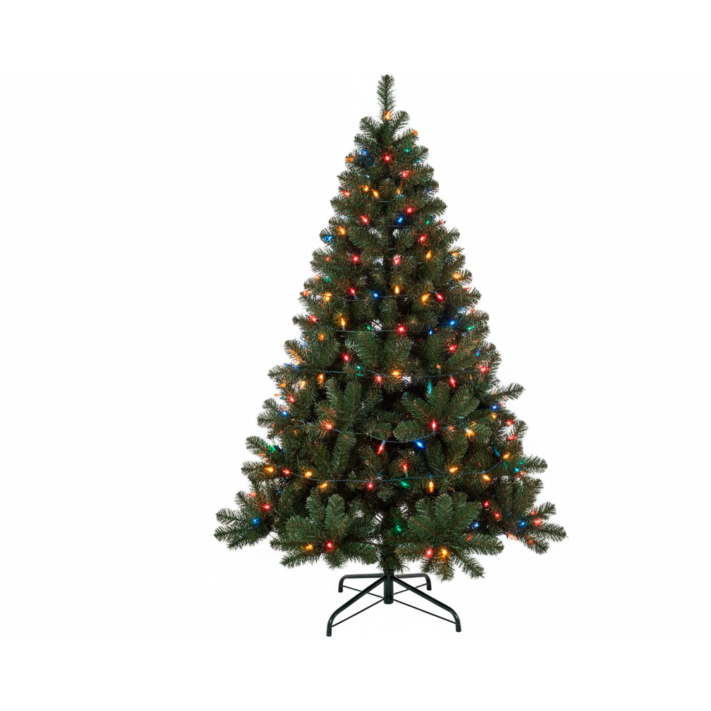 Arbol De Navidad 7' 880T/3" Lujo Base De Metal