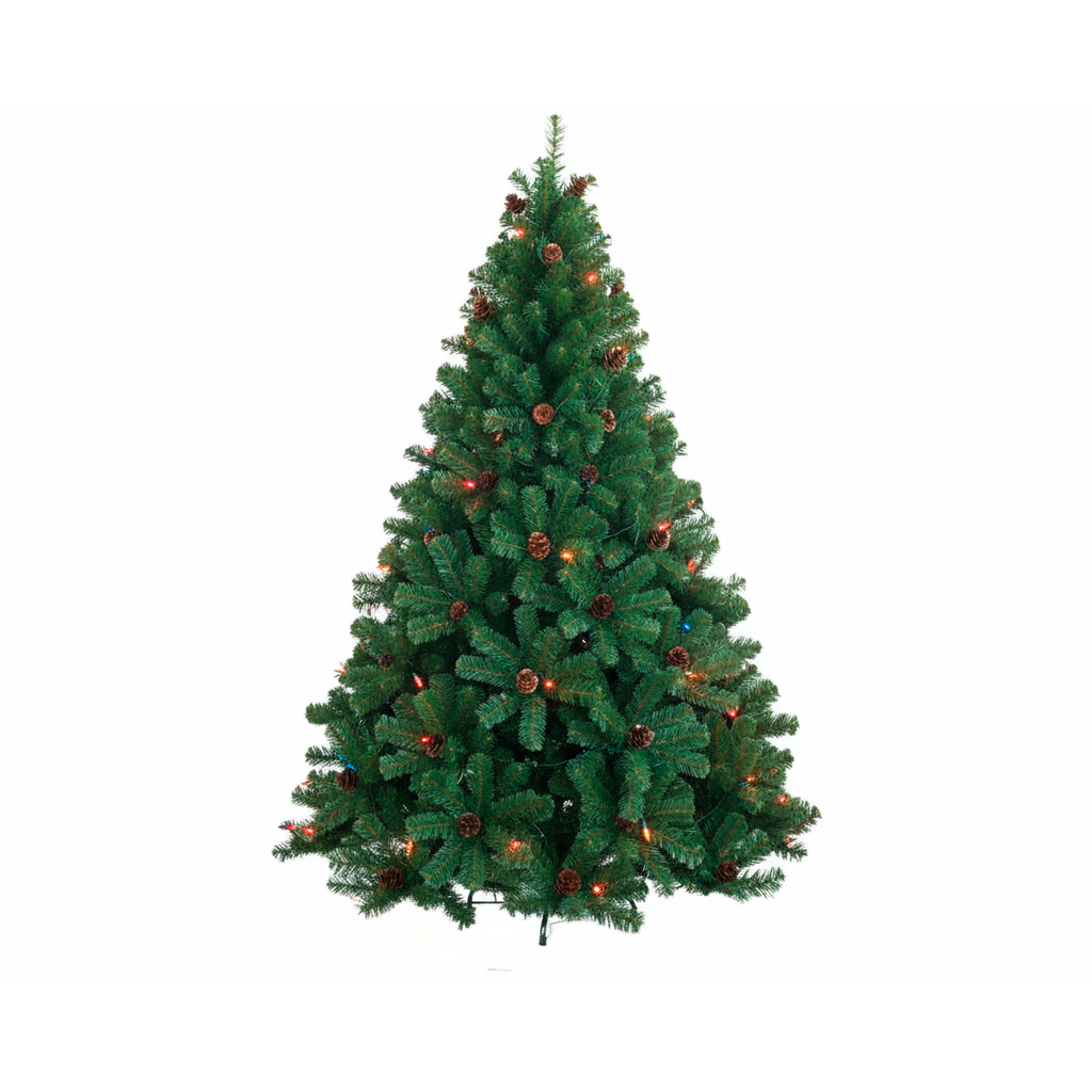 Arbol De Navidad 7' 992T Con Bellota Base De Metal