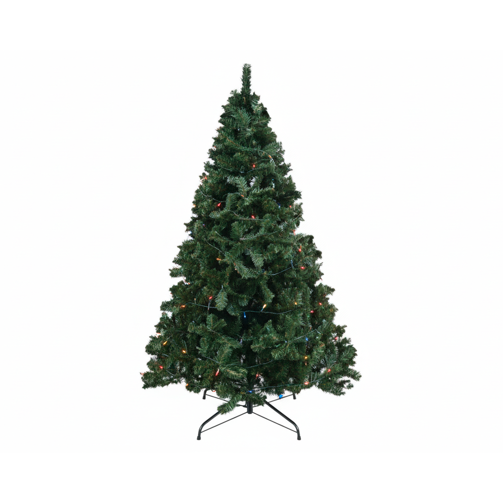 Arbol Navidad 8' 1020T/3" Lujo Base De Metal