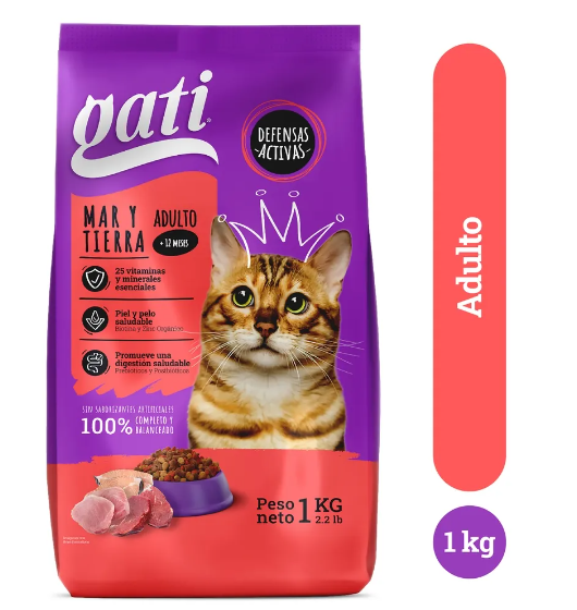 Comida Para Gato 2.2-Lb Gati Mar Y Tierra