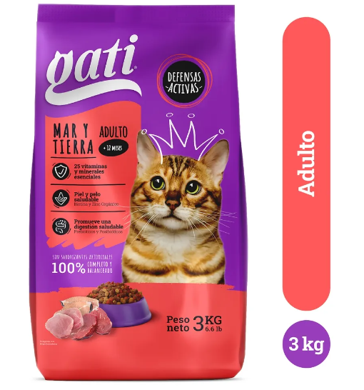 Comida Para Gato 6.6-Lb Gati Mar Y Tierra