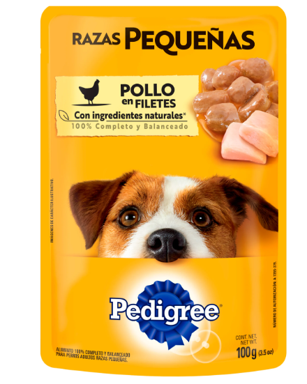 Comida Para Perro 100-Gr Pedig Razas Peqqueñas De Pollo