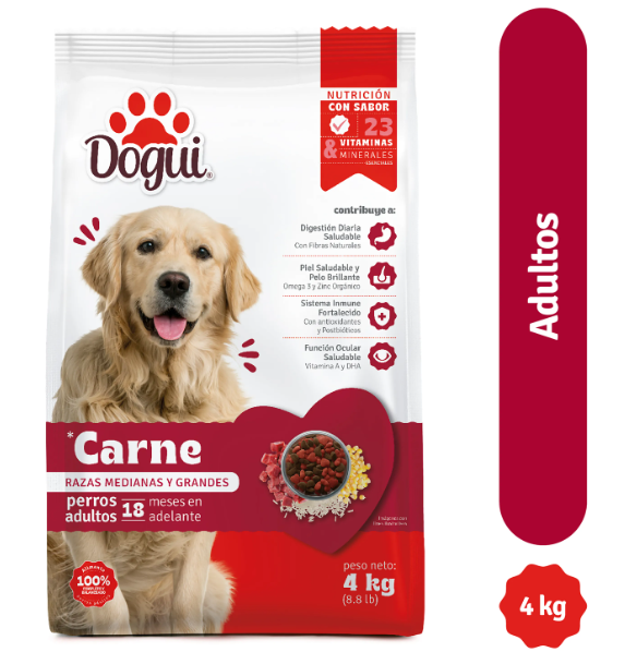 Comida Para Perro 4.4-Lb Dogui Carne/Arros Adulto