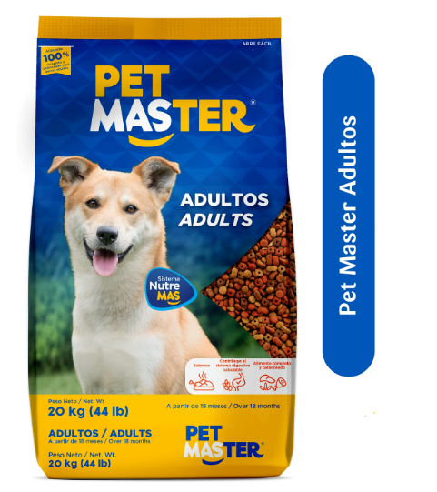 Comida Para Perro 44-Lb Pet Master Adulto