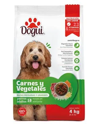 Comida Para Perro 8.8-Lb Dogui Pollo/Carne/Vegetales Adulto