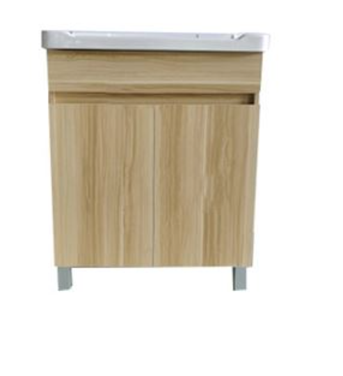 Mueble De Madera Fina Baño Con Lavamano 70X46X85Cm Mundi Madera