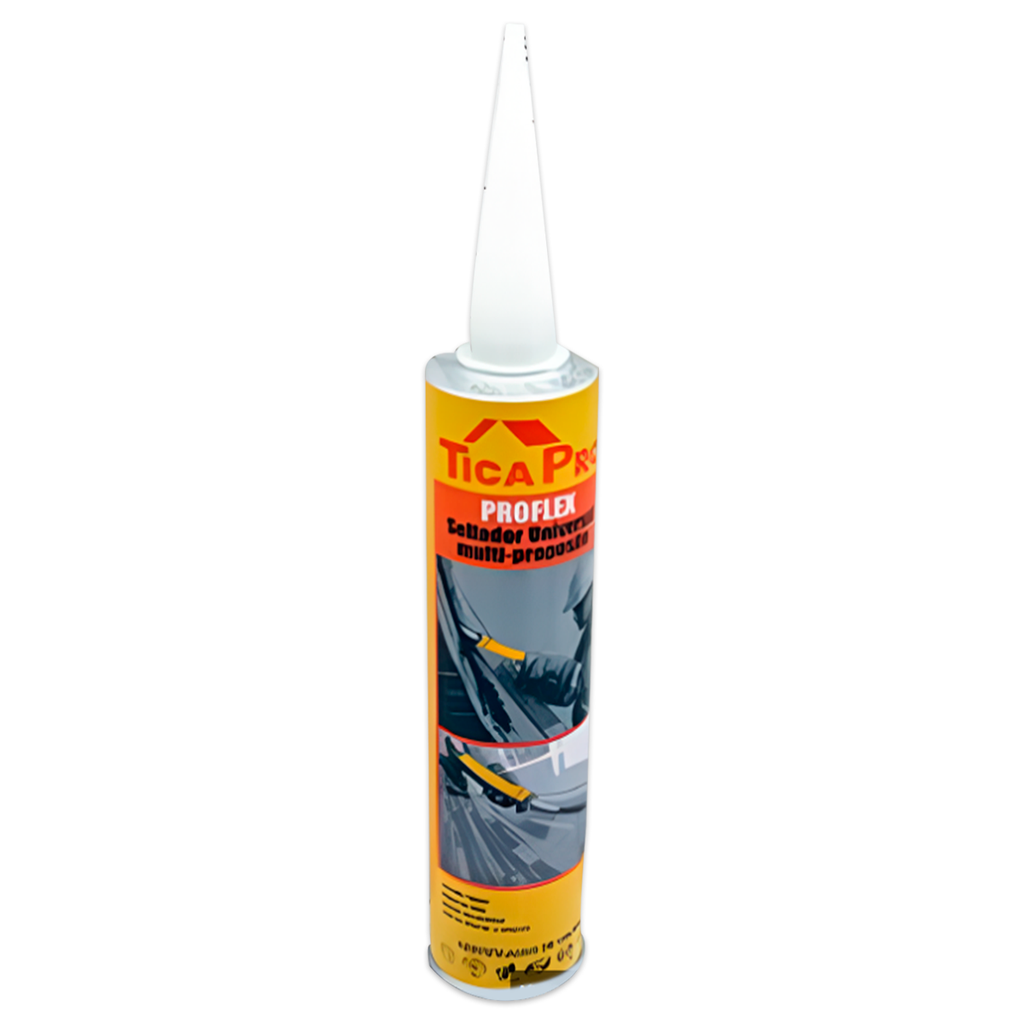 Sellador Adhesivo 300Ml Para Construccion Tikapro Gris