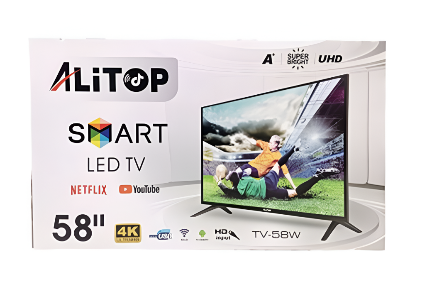 Televisor Alitop 58" Led Smart T.V.