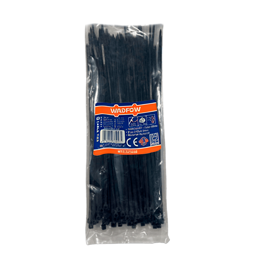 Abrazadera Plastica Ajustable 10" 100Pc Wadfow 5048 Negro