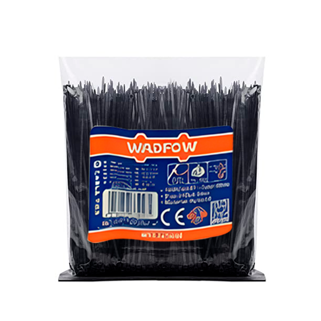 Abrazadera Plastica Ajustale 4" 100Pc Wadfow 0025 Negro