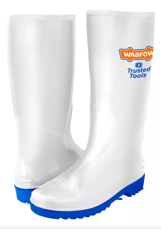 Bota Hule #44-10 Con Forro Wadfow Wrb2L44 Blanco