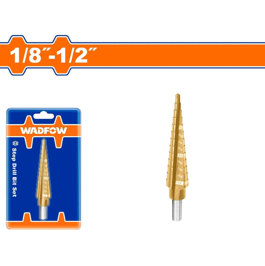 Broca Escalona 1/8"-1/2" Wadfow Uwjd2401