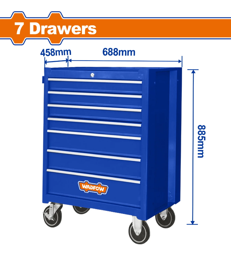 Caja Para Herramientas De Acero Wadfow Wcs2A07