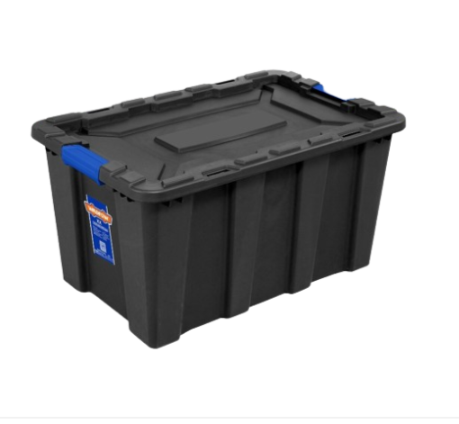 Caja Plastica 100-Lt Con Tapa Wadfow Wtb331B Negro