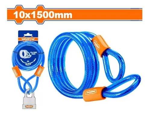 Candado De Cable 12Mmx80Cm Wadfow Wbk3112