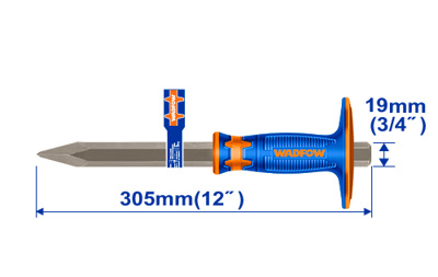 Cincel Con Punta 3/4X12" Wadfow Wcc2314