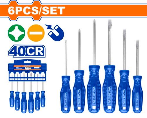 DESARMADORES 6PC (+)(-) WADFOW WSS2206