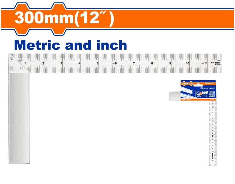 ESCUADRA PARA CARPINTERO 12" ACERO INOXIDABLE WSR2930