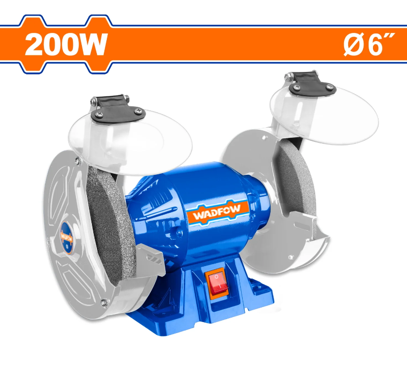 Esmeriladora De Banco 6" 200W Wadfow Uwbg1A1501