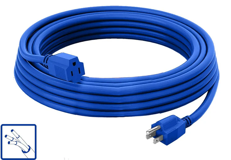 Extension Electrica 20' 13A 3/16G Wadfow J3606 Azul