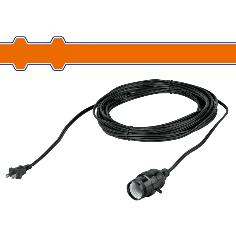 Extension Electrica 20' E27 2/18G Con Sock Wadfow Et6302