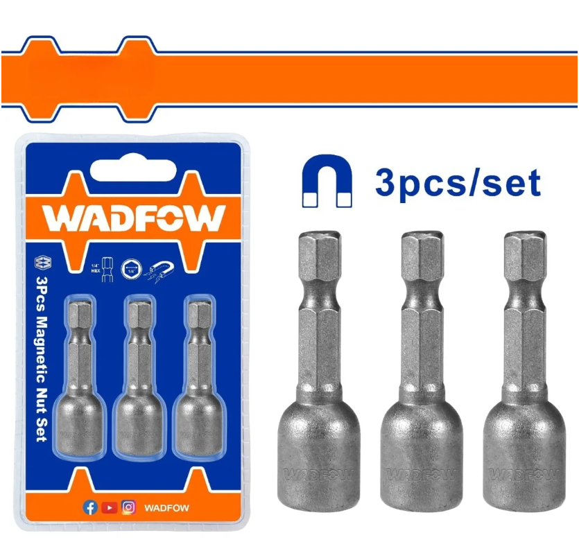 EXTENSION PARA MANERAL 5/16" 3PC WADFOW WR1K08