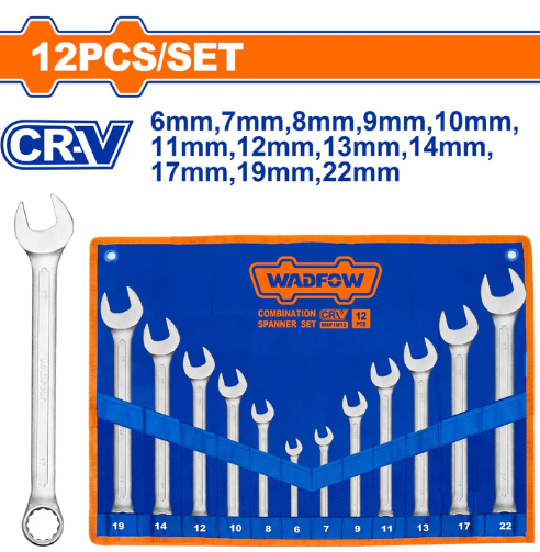 Llave Mixta 12Pc 6-22Mm Wadfow Wsp1M12