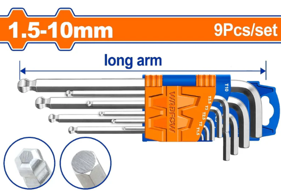 Llaves Allen 9Pc 1.5-10Mm Wadfow Whk1292