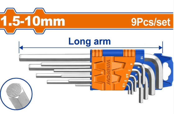 Llaves Allen 9Pc 1.5-10Mm Wadfow Whk2292