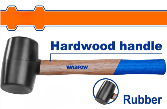 Martillo De Hule 16-Oz Mango De Madera Wadfow Wmb7302