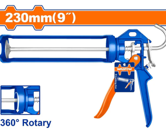 Pistola Para Silicon 9" Con Funcion Giratoria Wadfow Wcg4109