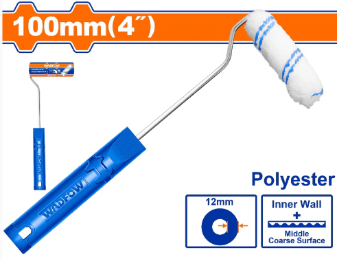 Rodillo Para Pintar 4" Con Felpa Wadfow Wcb1904