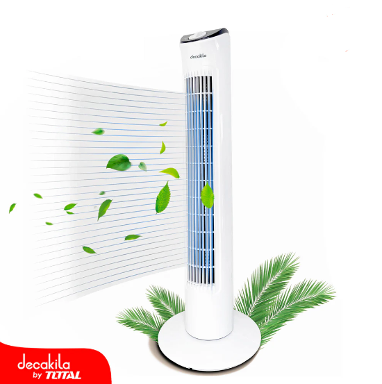 Ventilador torre 32" 3-velocidades decakila kufc033w