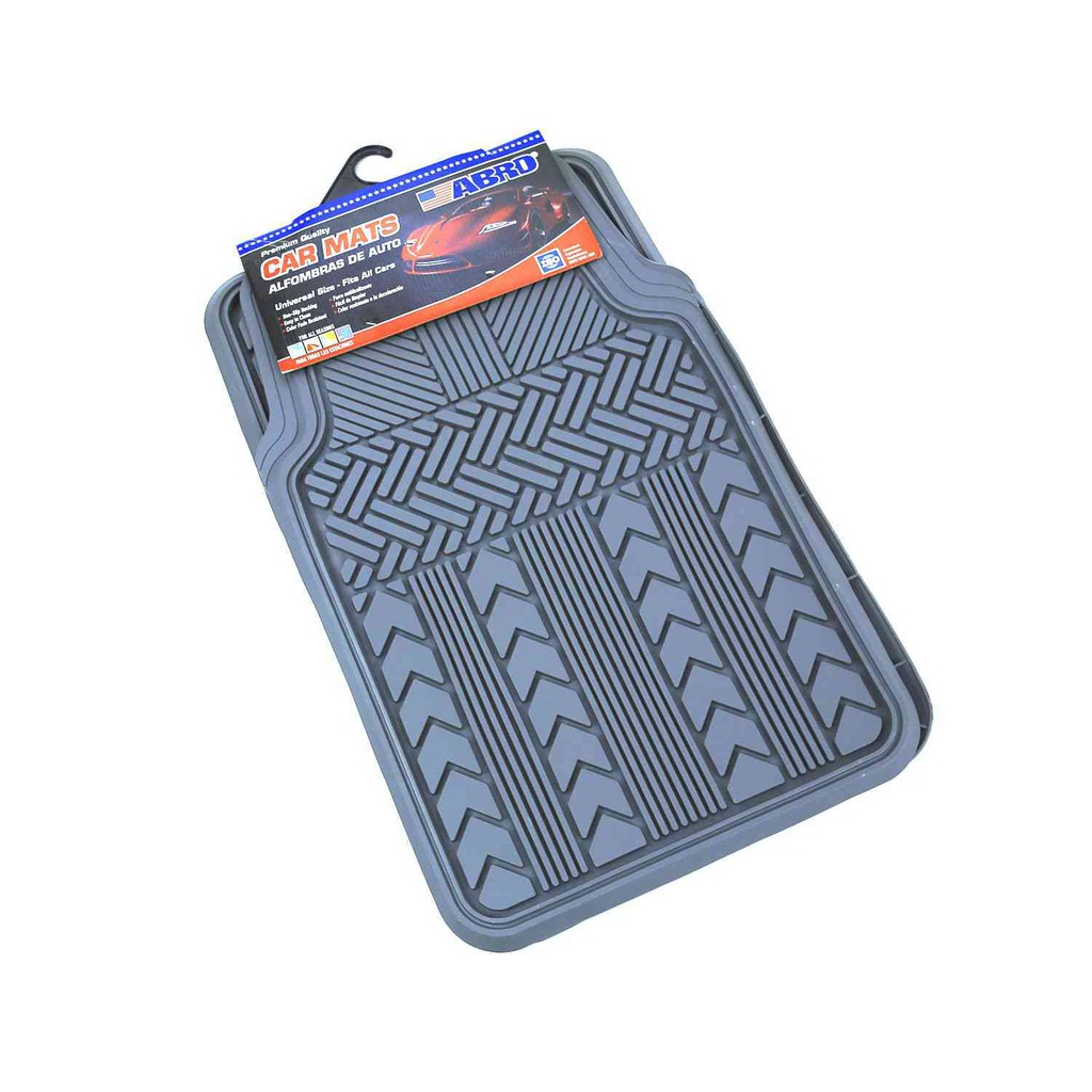 Alfombra Para Carro Pvc 4Pc Abro Cm2513P Gris